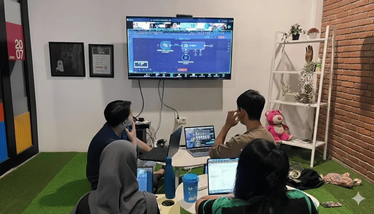 Jagoan Hosting Tech Corner — Aurelius Ivan Wijaya sebagai AI Engineer speaker pada peluncuran VM Ultra
